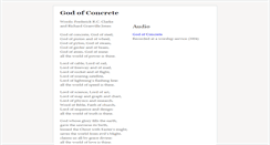 Desktop Screenshot of godofconcrete.org