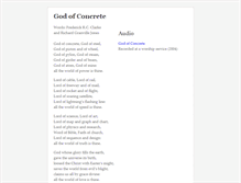 Tablet Screenshot of godofconcrete.org